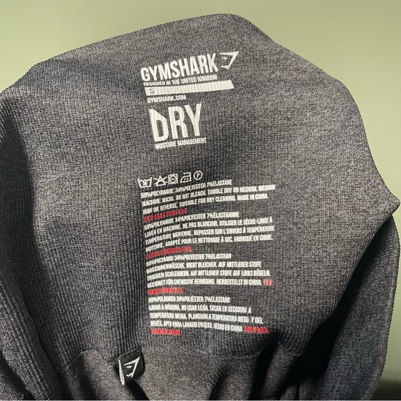 Gymshark High Waisted Seamless Leggings- Black Marl - Picture 2 of 3